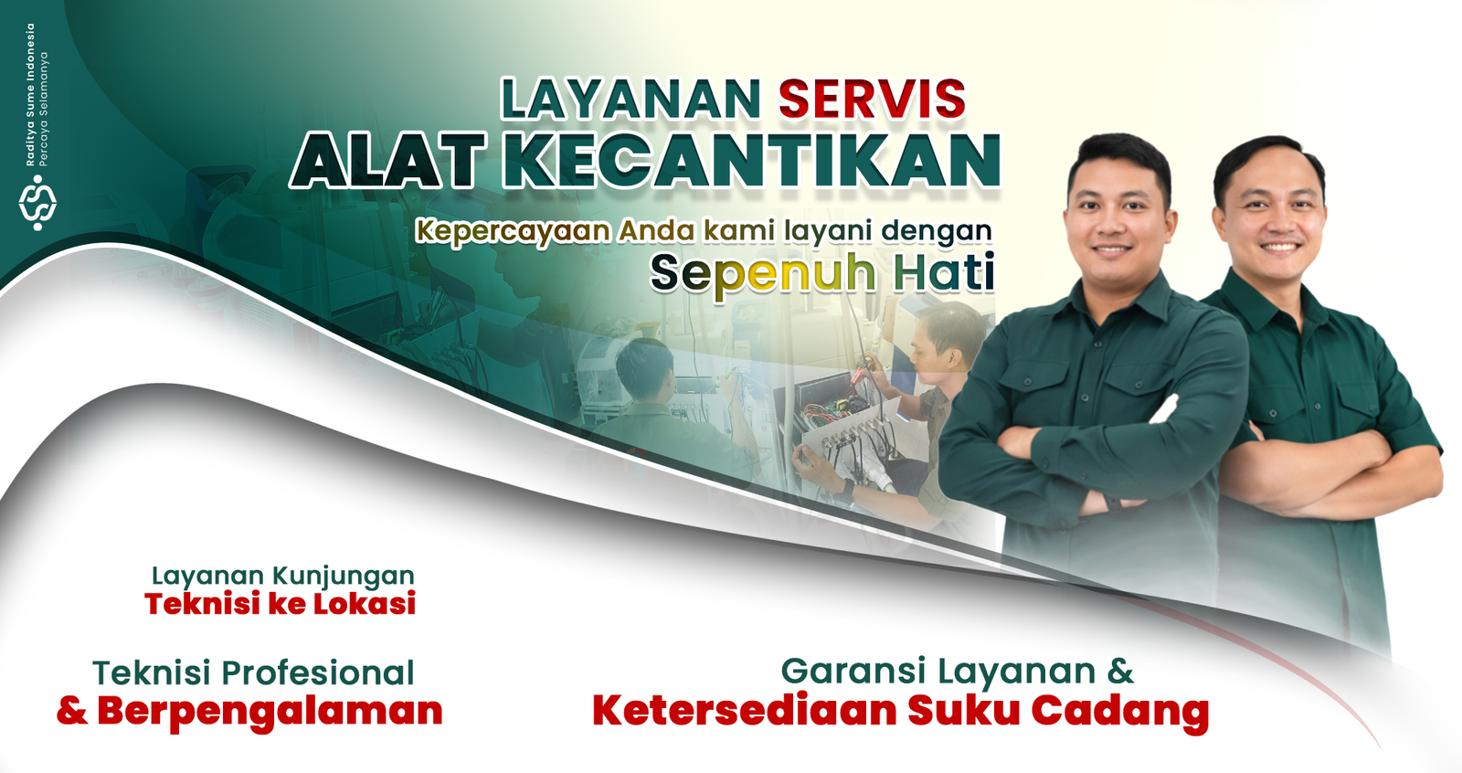 Layanan servis alat kecantikan PT Raditya Sume Indonesia